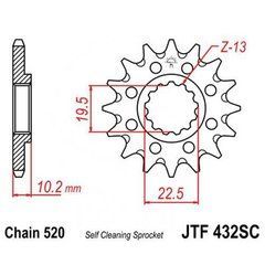 JT JTF432.14SC - Звезда передняя SUZUKI DRZ 400, DR 350, RM 250