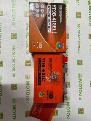 Акумулятор Outdo YT9B-4 GEL 8Аh/10HR, СА* 185А, (+/-), 150х70х105 мм YT9B-BS
