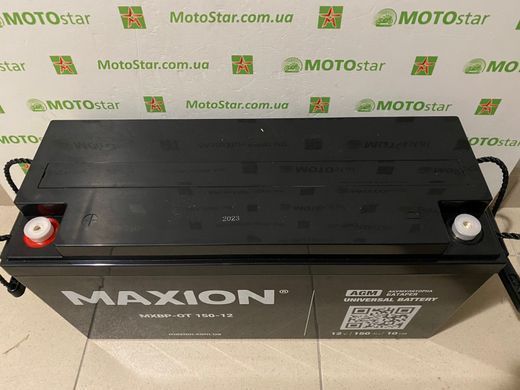Акумуляторна батарея MAXION AGM MXBP-OT 150 - 12, 12V, 150 Ah Black