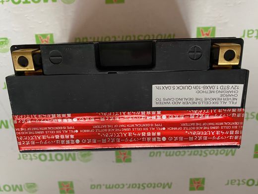 Мото акумулятор NITRO AGM NT12B-BS 10 Аh, 210 А, (+/-), 150х69х130 мм, вес 4,1кг