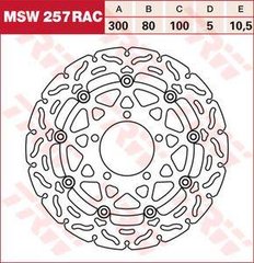 LUCAS MSW257RAC - Гальмівний диск