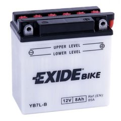 EXIDE EB7L-B / YB7L-B Мото аккумулятор 8 А/ч, 85 А, (-/+), 135x75x133 мм