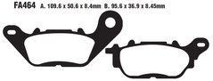 EBC SFA464 - Тормозные колодки скутерные