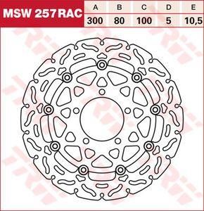 LUCAS MSW257RAC - Тормозной диск