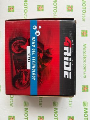 Акумулятор 51913 4RIDE 12В 21Агод. 300А R+, 184x80x171мм, вес 5,95кг, (51913 YUASA,GEL12-19)