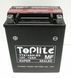 Мотоакумулятор TOPLITE YTX14AH-BS 12V, 12Ah, д. 134, ш. 89, в.166, електроліт в к-ті, вага 7,7 кг