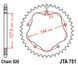 JT JTA751.42 - Звезда задняя легкосплавная