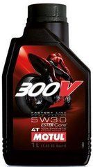 Олива Motul 300V 4T FACTORY LINE ROAD RACING SAE 5W30, 1 литр, (835911, 104108)