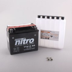 Акумулятор NITRO NTX12-BS AGM Open Battery 10 Ah , CCA 180 (A) 150x87x130 мм (YTX12-bs) вес 4,2кг