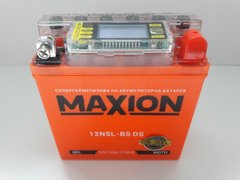12N5L-BS MAXION (DS-iGEL), -/+, гелевый акб с вольтметром 12V, 5Ah, 119x60x129 мм (YTX5AL-BS, YB5L-B)