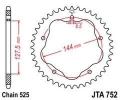 JT JTA752.45 - Звезда задняя легкосплавная