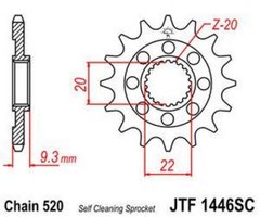 JT JTF1446.13SC - Зірка передня