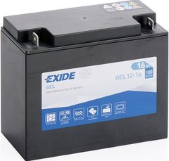 GEL12-16 - EXIDE - Аккумулятор 16AH /100A 12V GEL