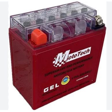 Акумулятор MotoTech YT9A-BS GEL (12N9-BS, YB9-B), 12V 9 Ah.135x75x135 мм