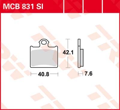 LUCAS MCB831SI - Гальмівні колодки