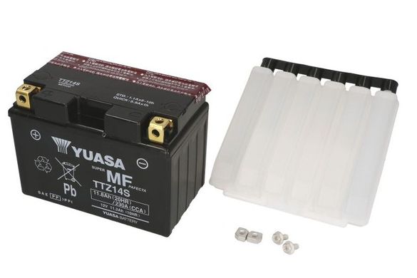YUASA TTZ14S Акумулятор 11,8 А/ч, 230 А, (+/-), 150х84х110 мм
