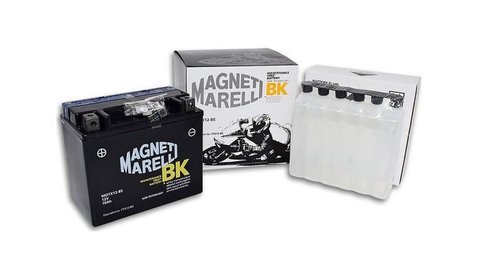 MOTX12-BS (YTX12-BS) Magneti Marelli Аккумулятор 10 Ah, 180A, 12V, (+/-), 150x87x130 мм