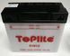 Мотоакумулятор TOPLITE 51913 12V,19Ah,ток 190A,д. 186, ш. 82, в. 170, объем 1,2, вес 4,8 кг,без электролита