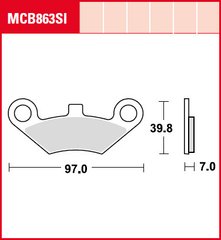 LUCAS MCB863SI - Гальмівні колодки
