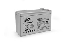 Аккумуляторная батарея AGM RITAR RT1280, Gray Case, 12V 8.0Ah ( 151 х 65 х 94 (100) ) Q10