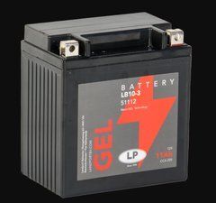 Мотоакумулятор LP GEL MG GB10L-A2 12V,10Ah,д. 136, ш. 91, в.146, вес 4кг,залит