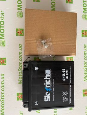 Акумулятор Skyrich 12N5L-BS 12V, (-/+) 5Ah, 65 А, 120x61x127  мм, вес 1.9кг