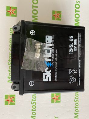 Акумулятор Skyrich 12N5L-BS 12V, (-/+) 5Ah, 65 А, 120x61x127  мм, вес 1.9кг