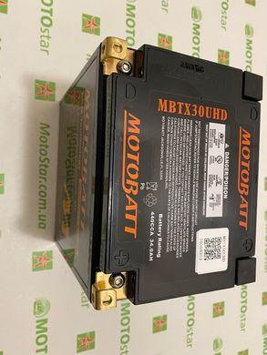 Motobatt MB MBTX30UHD Мото акумулятор 32 A / ч, 390 A, (+/-) (- / +) ,, 166x126x175 мм