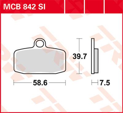 LUCAS MCB842SI - Тормозные колодки