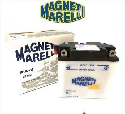 6N11A-3A - MAGNETI MARELLI - 11AH / 6V P + Акумулятор стартерний