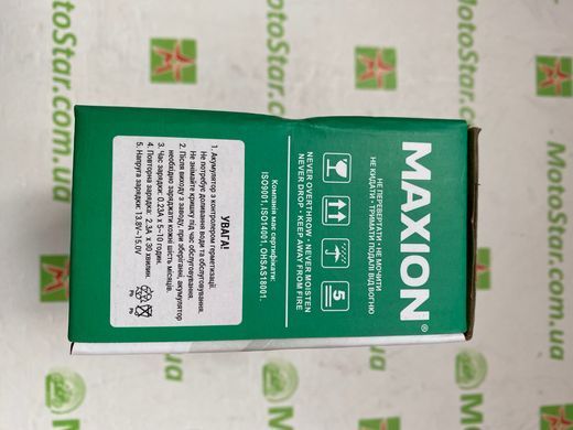 Акумулятор MAXION MXBM-YTR4A-BS AGM (12V, 2,3Ah, 30А EN), 113x48x85 мм, вес 0,98кг