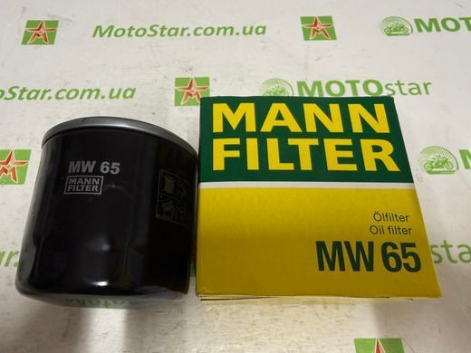MANN MW 65 - Фільтр масляний APRILIA RSV, TUONO; ARCTIC CAT ARCTIC CAT, BEAR CAT, TBX; CAGIVA NAVIGATOR, RAPTOR, V-RAPTOR, X-RAPTOR, X-TRA RAPTOR 50-1800 1979-2021