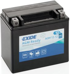 EXIDE SLA12-12 / AGM12-12 Мото аккумулятор 12 А/ч, 200А, (+/-), 150x87x145 мм