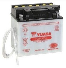Мотоакумулятор YUASA YB16CL-B 12V, 19Ah, д. 176, ш. 101, в.175, обсяг 1,2, вага 6,1 кг, без електроліту