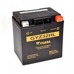 Акумулятор GYZ32HL Yuasa 12V 33,7Ah 166х126х175 мм -/+ 500 (EN)