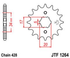 JT JTF1264.17 - Звезда передняя