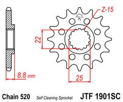 JT JTF1901.13SC - Зірка передня