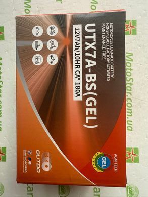 Акумулятор Outdo UTX7A - BS (GEL) 12V 7Ah/10HR CA*180А,&nbsp;YTX7A-BS Huawei&nbsp;