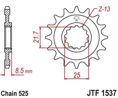 JTF1537,15RB Звезда передняя