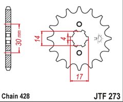 JTF273,14 Звезда передняя