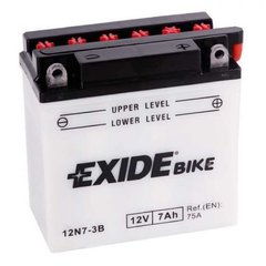 EXIDE 12N7-3B Мото аккумулятор 7 А/ч, 75 А, (-/+), 135х75х133 мм