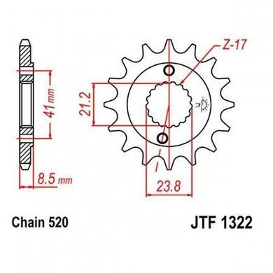 Звезда передняя AFAM 20314-15 (JTF1322.15)