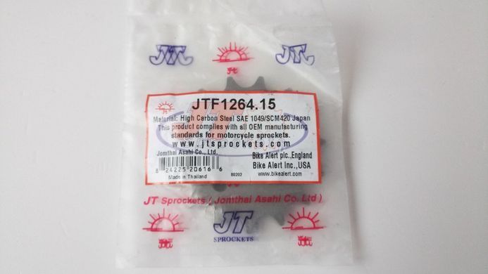 JT JTF1264.15 - Звезда передняя HONDA CBF, CBR, CLR, XLR, XR; KYMCO QUANNON, ZING II 125/150 1998-2017