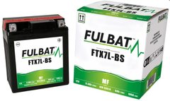 Акумулятор Fulbat FTX7L-BS 12V, 6Ah, EN 100A, д/ш/в 113/70/130 -/+ (YTX7L-BS)