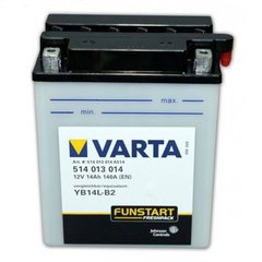 VARTA YB14L-B2 Мото аккумулятор 14 А/ч, 190 А, (-/+), 136x91x168 мм