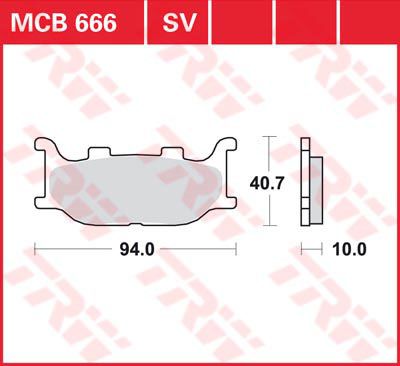 LUCAS MCB666SV - Гальмівні колодки