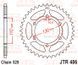 JTR486,42 Звезда задняя KAWASAKI ER, EX, GPX, GPZ, KR, NINJA, Z, ZR, ZZR; YAMAHA FZ6, MT-03, YZF-R1, YZF-R3 250-1000 1984-2020