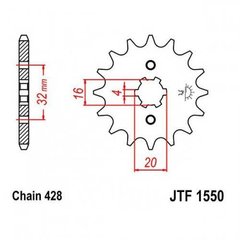 JT JTF1550.14 - Звезда передняя