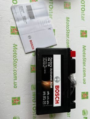 Акумулятор BOSCH 0 986 FA1 190 FA 12В 6.5Аг 90А(EN) (YT7B-BS)