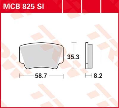 LUCAS MCB825SI - Тормозные колодки
